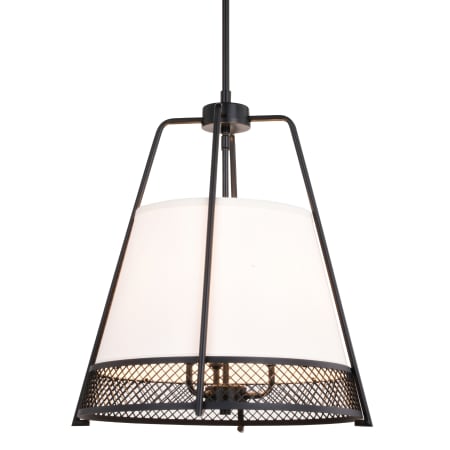 Bellevue 3 Light 17" Wide Pendant Matte Black