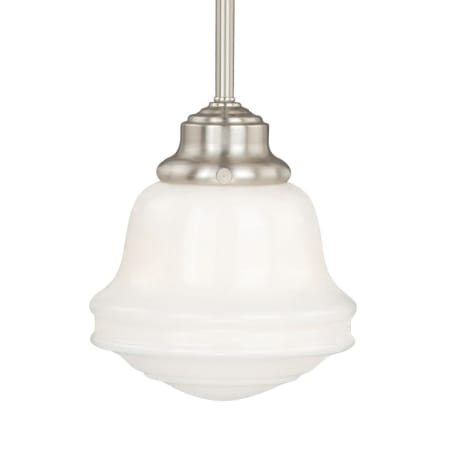 Bellevue Kash Single Light 6-3/4" Wide Mini Pendant Satin Nickel