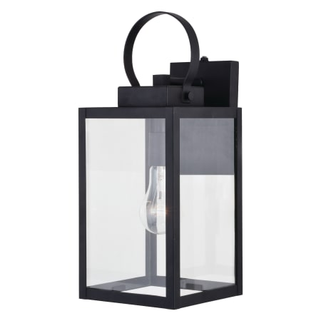 Bellevue Norah 17" Tall Outdoor Wall Sconce with Clear Glass Shade Textured Black