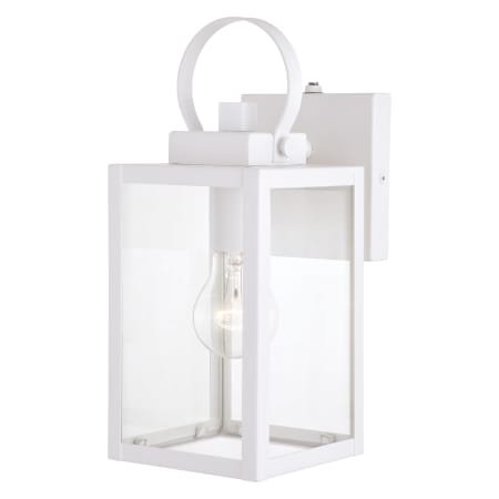 Bellevue Norah 12" Tall Outdoor Wall Sconce with Clear Glass Shade Textured White