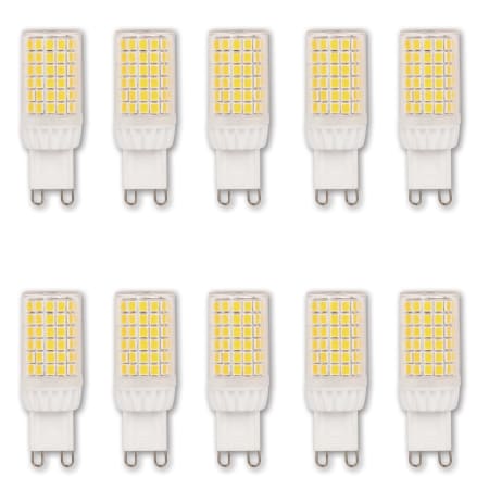 Bellevue Pack of (10) 5 Watt Dimmable G9 G9 LED Bulbs 500 Lumens, 3000K, and 80CRI - 500 Lumens, 3000K, and 80CRI Clear