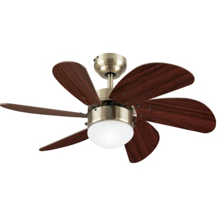 Bellevue Quixote 30" 6 Blade LED Indoor Ceiling Fan Antique Brass