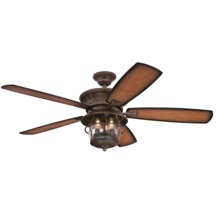 Bellevue Sokol 52" 5 Blade Indoor / Outdoor LED Ceiling Fan Aged Walnut