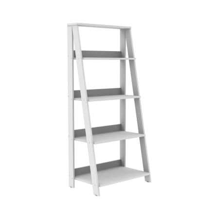 Bellevue Jett 24" Wide Four Shelf Wood Utility Shelf White