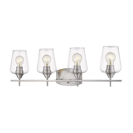 Bellevue Celia 4 Light 30" Wide Bathroom Vanity Light Brushed Nickel