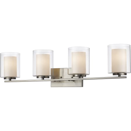Bellevue Sylvia 4 Light 32" Wide Bathroom Vanity Light Brushed Nickel