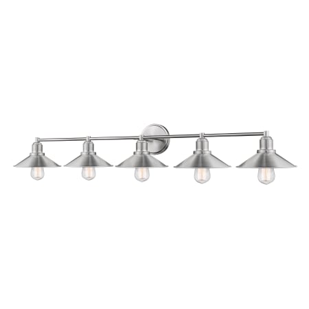 Bellevue Segovia 5 Light 46" Wide Vanity Light Brushed Nickel