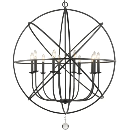 Bellevue Delia 10 Light 36" Wide Crystal Chandelier Matte Black