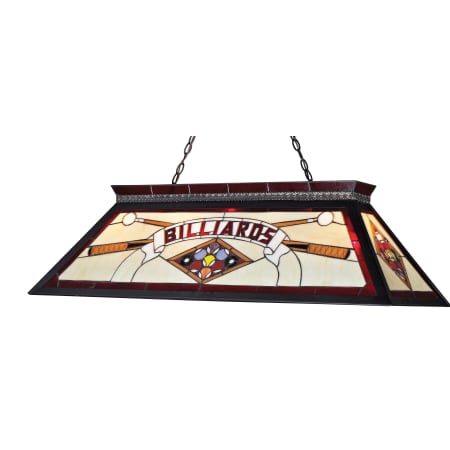 Bellevue Ignacius 4 Light 44" Wide Billiard and Linear Chandelier Matte Black