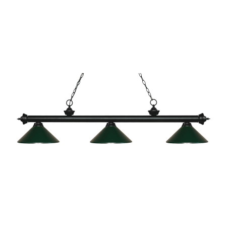 Bellevue Metrocles 3 Light 57" Wide Billiard Multi Light Pendant Matte Black