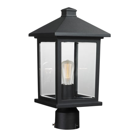 Bellevue Bennie 16" Tall Outdoor Single Head Post Light Black