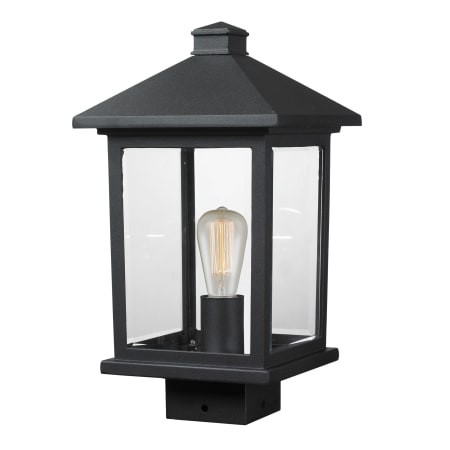 Bellevue Bennie 14" Tall Outdoor Single Head Post Light Black