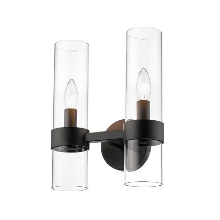Bellevue Conway 2 Light 13" Tall Wall Sconce Matte Black