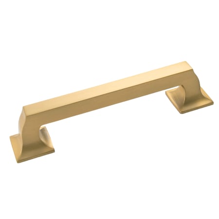Belwith Keeler Studio 5-1/16" Center to Center Solid Brass Square Cabinet Handle / Drawer Pull Brushed Golden Brass