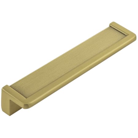 Belwith Keeler Linea 3" Center to Center Rectangular Angled Flush Mount 5-1/8" Long Cabinet Handle / Drawer Pull from the Bijou Collection Brushed Golden Brass