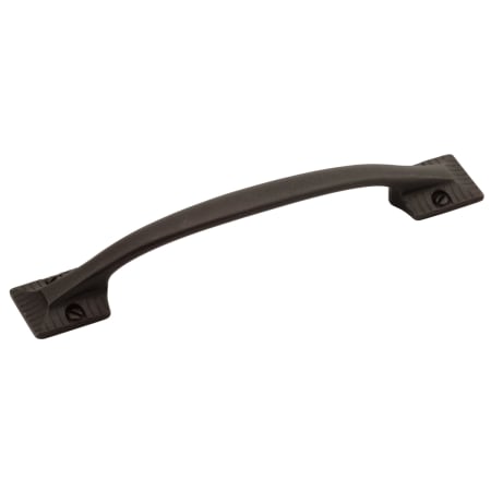 Belwith Keeler Vintage 1900 5-1/16" Center to Center Solid Brass Thick Arch Bow Surface Mount Cabinet Handle / Drawer Pull Black Iron