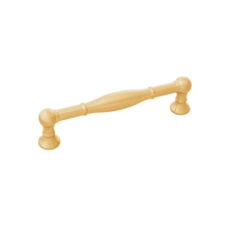 Belwith Keeler Fuller 5-1/16" Center to Center Vintage Cabinet Handle / Drawer Pull Brushed Golden Brass