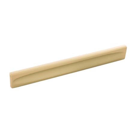 Belwith Keeler Ingot 7.56 Inch (192 mm) Center to Center Modern Solid Block Rectangle Cabinet Handle / Drawer Pull with Finger Indent Brushed Golden Brass