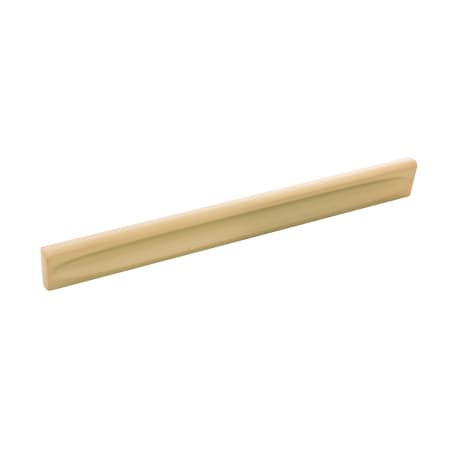 Belwith Keeler Ingot 8-13/16 Inch (224 mm) Center to Center Solid Rectangular Cabinet Pull / Drawer Pull with Finger Indents Brushed Golden Brass
