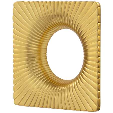 Belwith Keeler Bijou Luminescence 2-1/4" Center to Center Square Sunburst Texture Luxury Designer Cabinet Pull Brushed Golden Brass