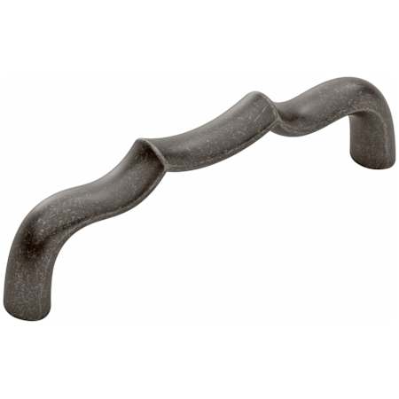 Belwith Keeler Trellis 3-3/4" Center to Center Designer Scalloped Arch Cabinet Handle / Drawer Pull Black Nickel Vibed