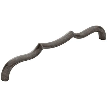 Belwith Keeler Trellis 6-5/16" Center to Center Designer Scalloped Arch Cabinet Handle / Drawer Pull Black Nickel Vibed
