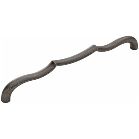 Belwith Keeler Trellis 8-13/16" Center to Center Designer Scalloped Arch Cabinet Handle / Drawer Pull Black Nickel Vibed
