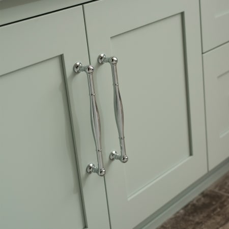 Belwith Keeler-B076290-Pull on Green Cabinet