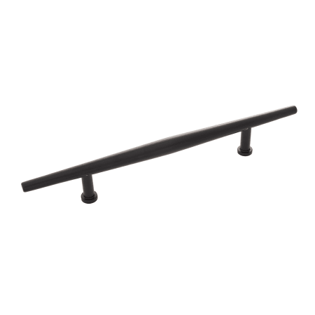 Belwith Keeler Wexler 5-1/16" (128mm) Center to Center Tapered Bar Cabinet Handle / Drawer Pull Flat Onyx