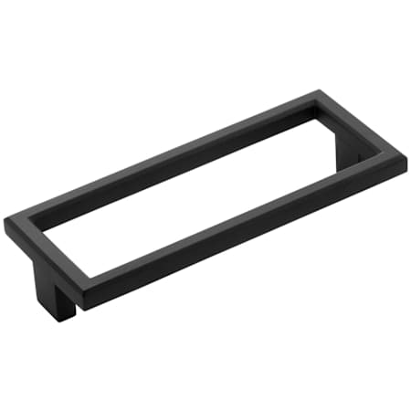 Belwith Keeler Bijou Precedent 4-1/16" Center to Center Luxury Modern Designer Open Rectangle Cabinet Handle / Drawer Pull Matte Black