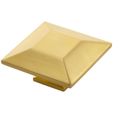 Belwith Keeler Bijou Polly 2-3/4" Square Flat Pyramid Luxury Cabinet / Drawer / Furniture Knob Brushed Golden Brass