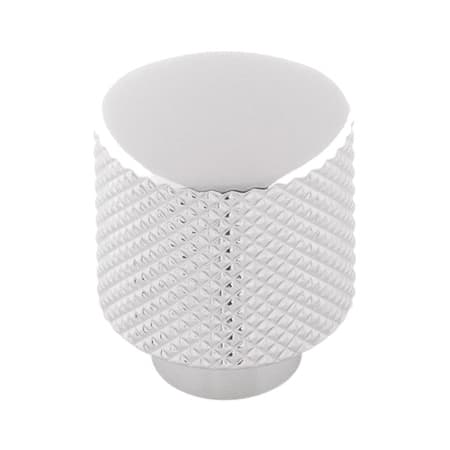 Belwith Keeler Verge 7/8" Industrial Diamond Knurled Solid Brass Button Cabinet Knob / Drawer Knob Chrome