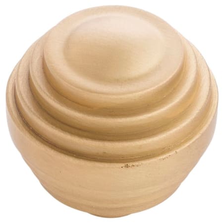 Belwith Keeler Sinclaire 1-3/8" Designer Ringed Round Cabinet Knob / Drawer Knob Brushed Golden Brass