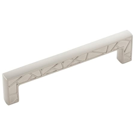 Belwith Keeler Cullet 5-1/16 Inch (128 mm) Center to Center Art Deco Mosaic Cabinet Handle / Drawer Pull Satin Nickel