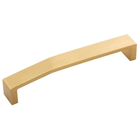 Belwith Keeler Veer 6-5/16 Inch Center to Center Handle Cabinet Pull Brushed Golden Brass