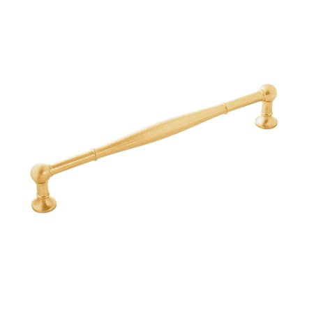 Belwith Keeler Fuller 12" Center to Center Vintage Appliance Handle / Appliance Pull Brushed Golden Brass