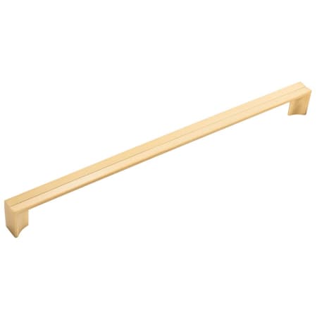 Belwith Keeler Avenue 18 Inch Center to Center Modern Minimalist Appliance Handle / Appliance Pull Brushed Golden Brass