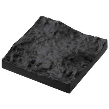 Belwith Keeler Sandrine 2" Square Rustic Archival Textured Designer Luxury Cabinet Knob / Drawer Knob Black Mist