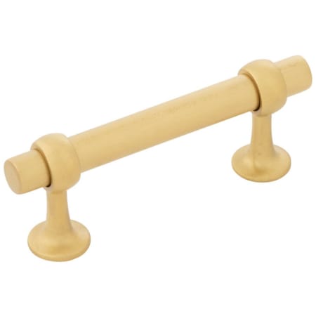Belwith Keeler Ostia 3" (76 mm) Center to Center Modern Industrial Pub / Bar Style Cabinet Bar Handle / Drawer Bar Pull Brushed Golden Brass