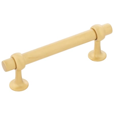 Belwith Keeler Ostia 3-3/4" Center to Center Luxury Modern Industrial Pipe Style Cabinet Bar Handle / Drawer Bar Pull Brushed Golden Brass