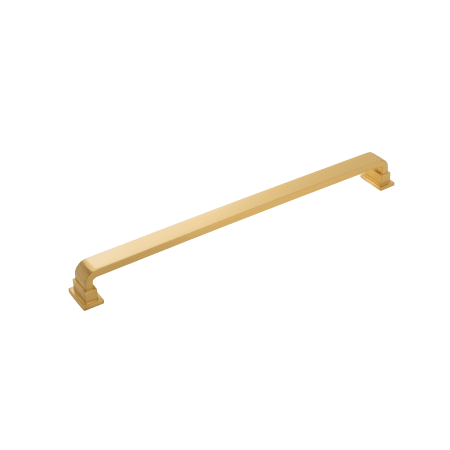 Belwith Keeler Brighton 18" Center to Center Square Appliance Handle / Appliance Pull Brushed Golden Brass