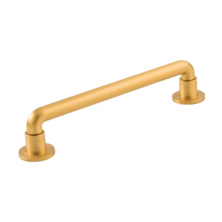Belwith Keeler Urbane 6-5/16" Center to Center Modern Industrial Pipe Cabinet Handle / Drawer Pull Brushed Golden Brass