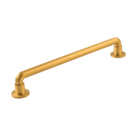 Belwith Keeler Urbane 8-13/16" Center to Center Modern Farmhouse Industrial Pipe Cabinet Handle / Drawer Pull Brushed Golden Brass