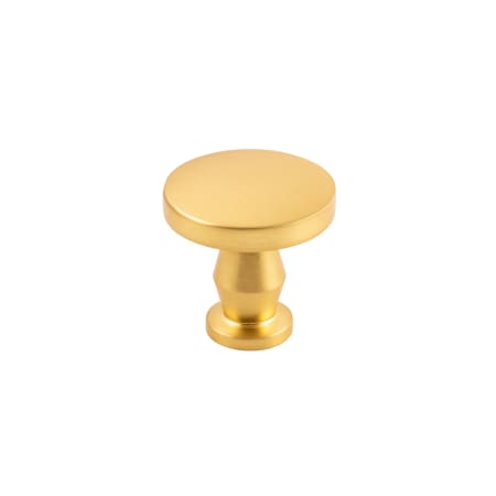 Belwith Keeler Anders 1-1/4" Round Mid-Century Modern Cabinet Knob / Drawer Knob Brushed Golden Brass