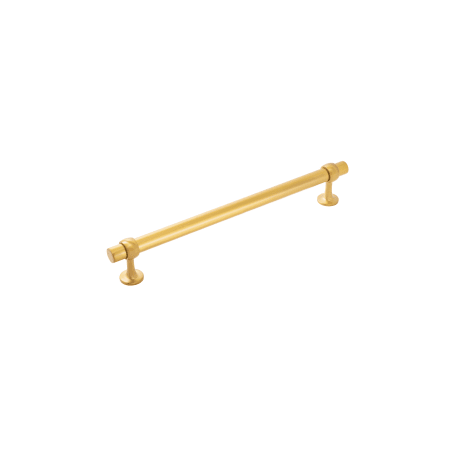 Belwith Keeler Ostia 12" Center to Center Elegant Modern Industrial Appliance Bar Handle / Appliance Bar Pull Brushed Golden Brass
