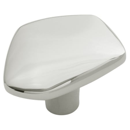 Belwith Keeler Pebble 1-3/4" x 1-1/2" Natural Organic Zen Designer Cabinet Knob / Drawer Knob Polished Nickel