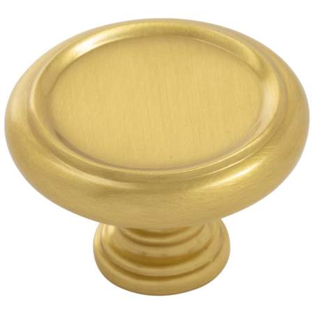Belwith Keeler Berkshire 1-1/2" Mushroom Traditional Ringed Round Cabinet / Drawer Knob Brushed Golden Brass
