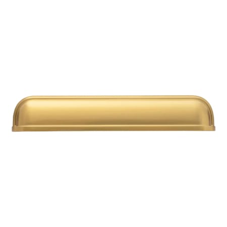 Belwith Keeler Berkshire 5-1/16'' and 6-5/16'' Dual Center to Center Contemporary Traditional Cabinet Cup Handle / Drawer Cup Pull Brushed Golden Brass