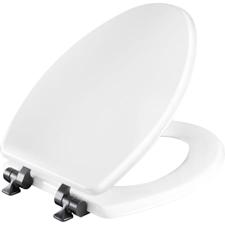 Bemis Mayfair Benton Elongated Enameled Wood Closed-Front Toilet Seat and Lid White