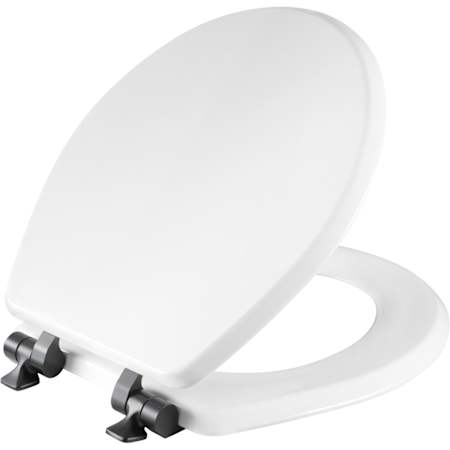 Bemis Mayfair Benton Round Closed-Front Toilet Seat with Stay-Tite Seat Fastening System and Whisper Close Hinge White